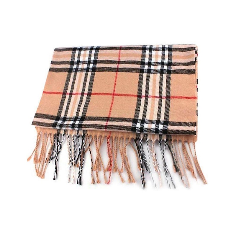Men’s luxury classic cashmere feel wrap scarf plaid scarf | Fruugo SG