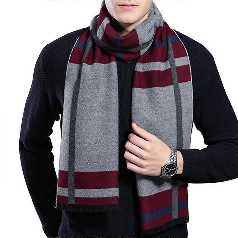Men’s Winter Scarf, Australian Merino Wool Blend With Breathability | Fruugo SG