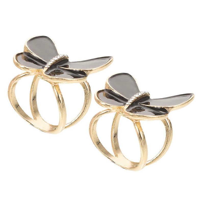 Scarf Ring Accessory Secure Hold Butterfly Shape Minimalist Style White Color 3.00X3.00X3.00cm 2Pcs | Fruugo SG