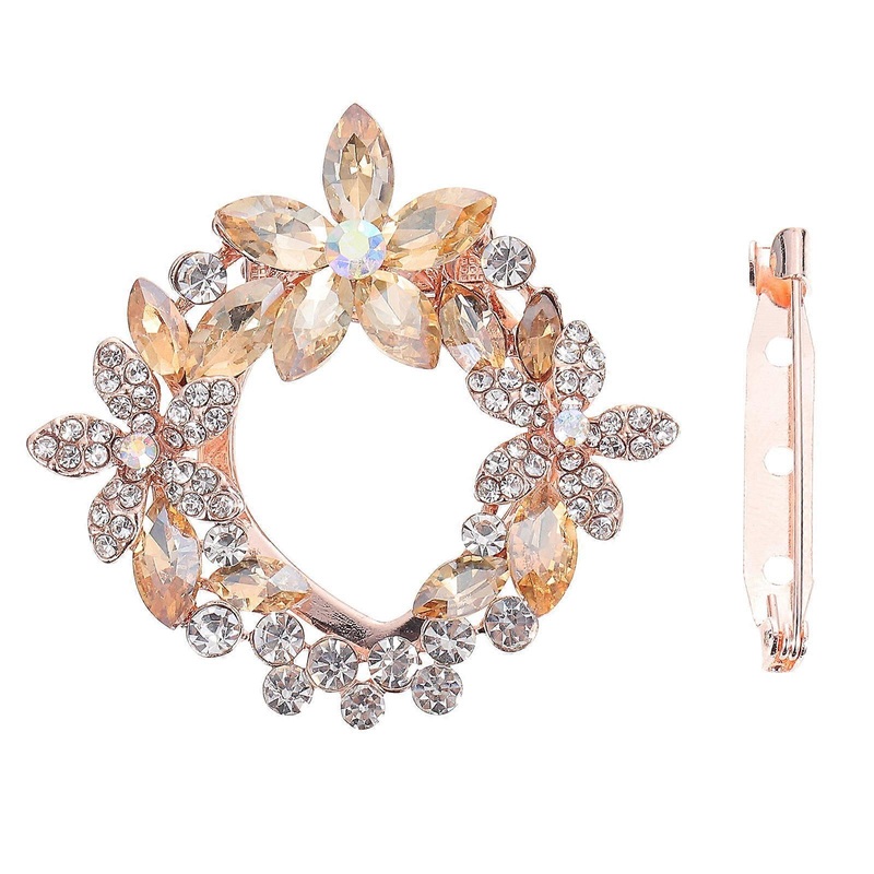 Shawl Clip Buckle Delicate Ring Scarf Buckle Square Shape Women Daily Wear 1Pack | Fruugo SG