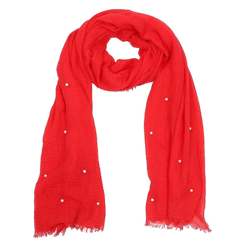 Stylish Shawl Cotton Women Rectangular Red 190X100X0.2CM Fashion Accessory 1Set | Fruugo SG