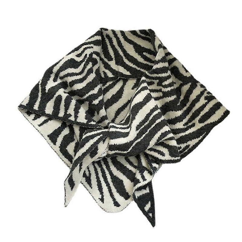 Triangular Shawl Wraps For Women Korean Scarfs Striped Shawl Shoulder Wrap Korean Female Look Thin Knotted Sunscreen  Gray | Fruugo SG