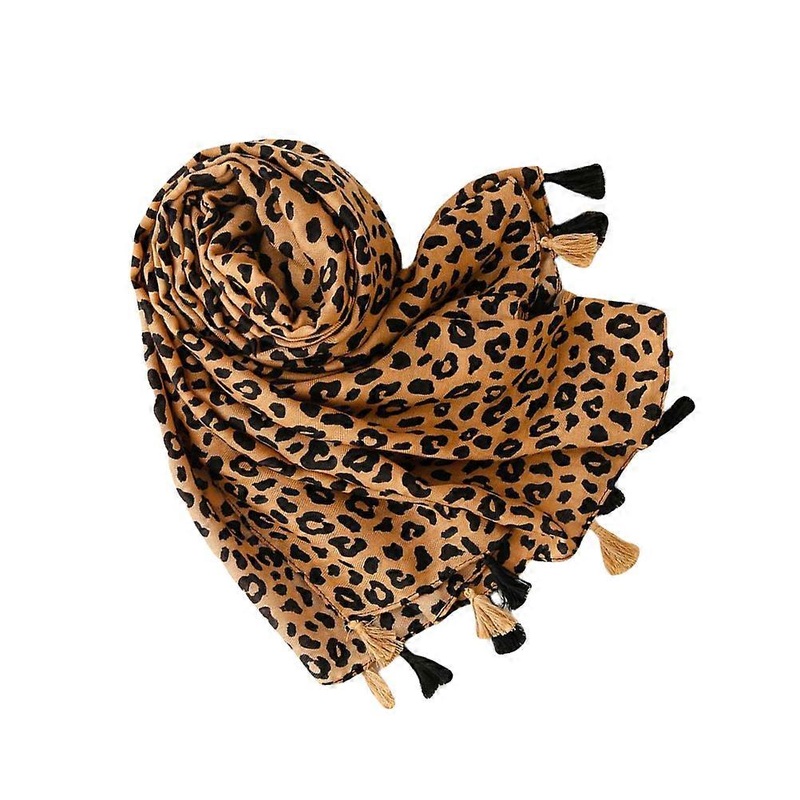 Women Leopard Scarf Comfortable Shading Sun Protection Rectangular Elegant 180x90x0.2cm 1Pack | Fruugo SG