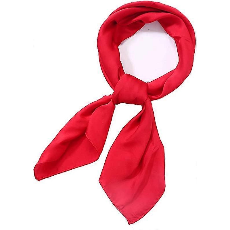 Ladies Satin Square Neck Scarf 68.58cm x 68.58cm, 27 x 27 | Fruugo SG