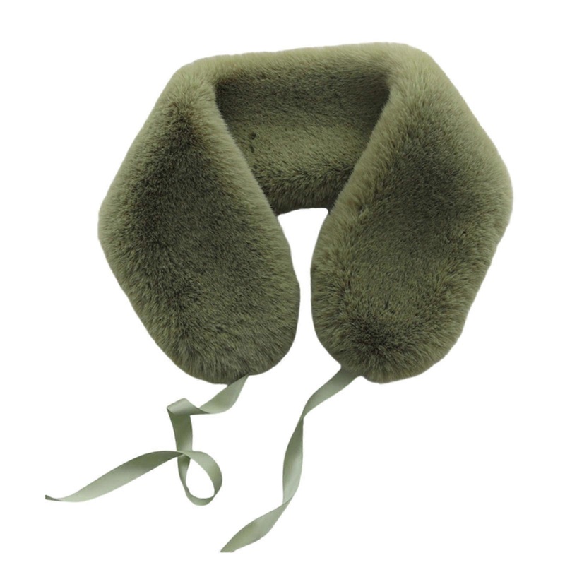 Plush Neck Warmer Breathable Moisture Wicking Scarf Travel Friendly Scarve Women’s Fashion Accessory  Green Childrens size 46cm | Fruugo SG