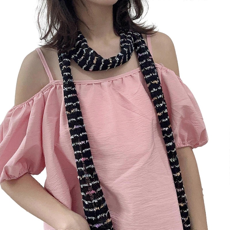 Trendy Spring Autumn Scarf Beautiful Design Suitable for Daily Wear Parties, and Dates  Black | Fruugo SG
