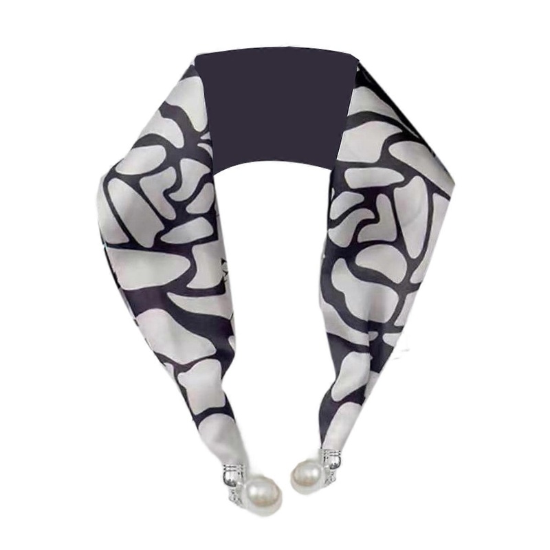 Women Chiffon Scarf Magnetic Buckle Bright Color Printing Necklace Style Decorative Thin Scarf | Fruugo SG