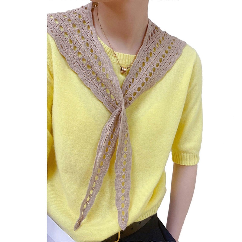 Women Fake Collar Cape Photoshoot Pastoral Style Art Fashion Functional Soft Wraps Casual Scarves Shawls for Mother  khaki | Fruugo SG