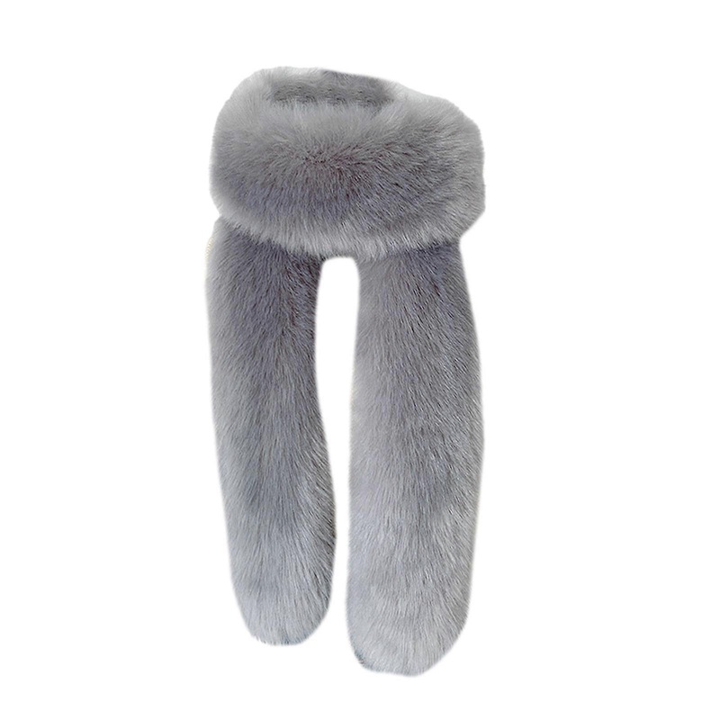 Women Luxurious Large Winter Faux Furs Scarf Wrap Collar Shrug for Lady Ponchos Wedding Dinner Party Furry Shawl Stoles  Light Grey | Fruugo SG