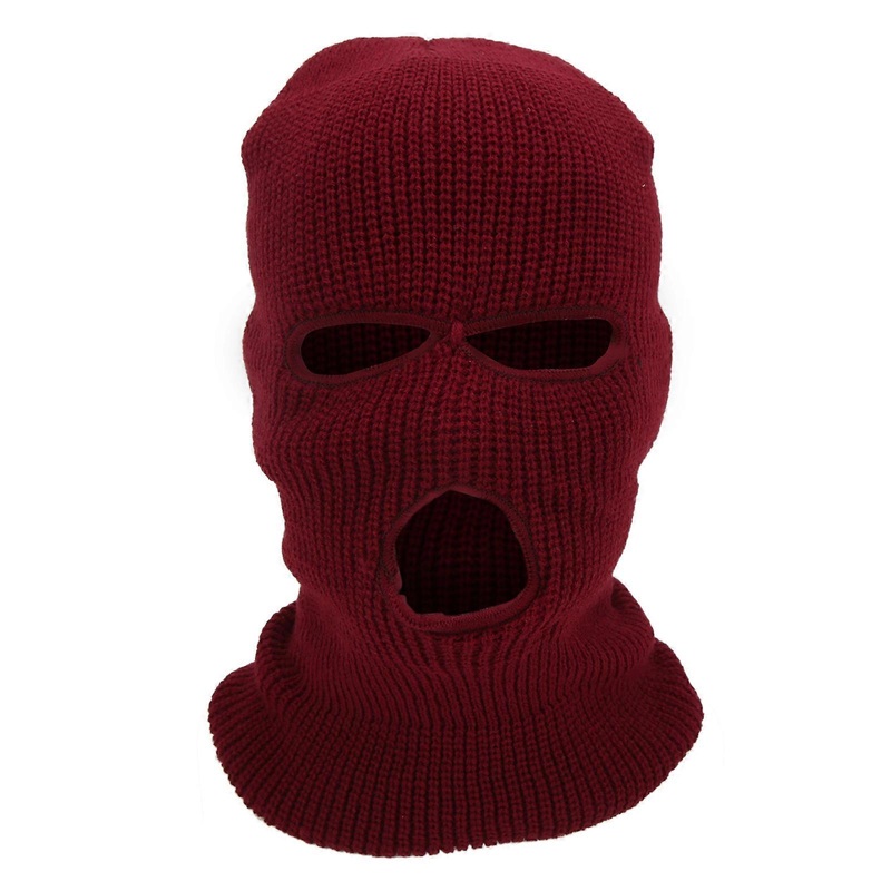 3 Holes Knitted Full Face Cover Warm Winter Windproof Ski Neck Gaiter for Outdoor Sports | Fruugo SG