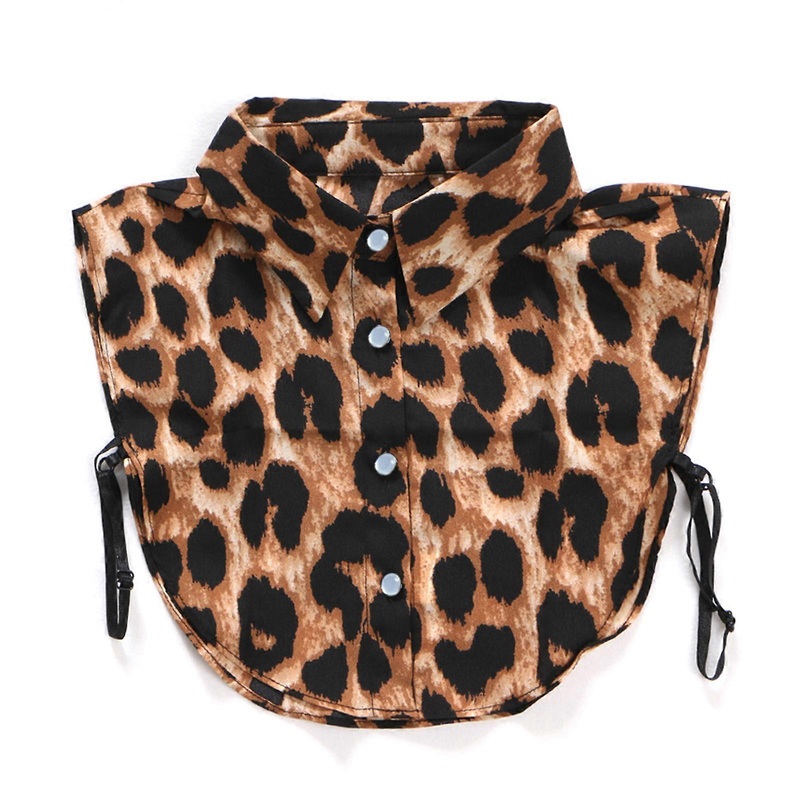 Autumn Winter Fake Collar Shawl Fake Shirt Collar Soft All-match Sweater Decorative Fake Collar Short Leopard Print  One Size | Fruugo SG