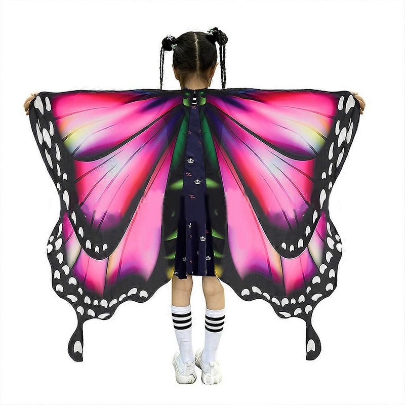 Boy Girls Kids Butterfly Wing Cape Princess Robe Cloak Birthday Party Cosplay Costume Halloween Carnival Accessory  2 | Fruugo SG