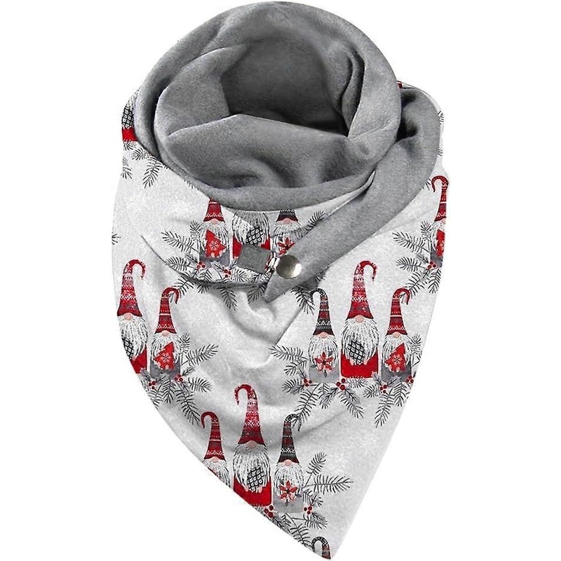 Christmas Scarf For Women Fashion Winter Print Button Soft Casual Warm Neckerchief Ladies Large Cashmere Wraps Shawls | Fruugo SG
