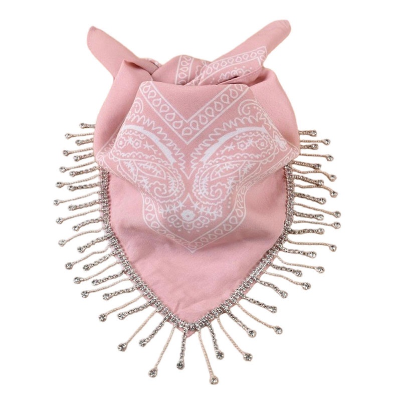 Fringed Bandana Head Wrap for Party Nightclub Dressingup Neck Scarf Carnivals Party Neckwear Evening Dress Accessories  Pink | Fruugo SG