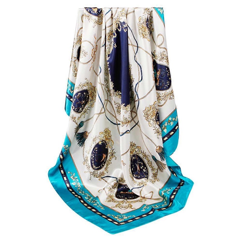 Large Shawls Wraps Geometry Printed Patterns Shawl Air Conditioned Room Satin 90x90cm 1Pc | Fruugo SG