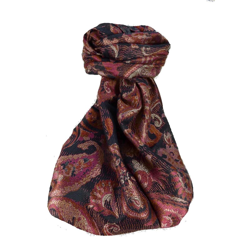 Mens Jamawar Premium Silk Scarf Pattern 9489 by Pashmina & Silk | Fruugo SG