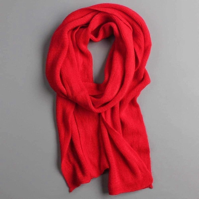 Scarf Knitted Winter Scarf Men Thick Warm Cashmere Scarves Black Gray Long Male | Fruugo SG