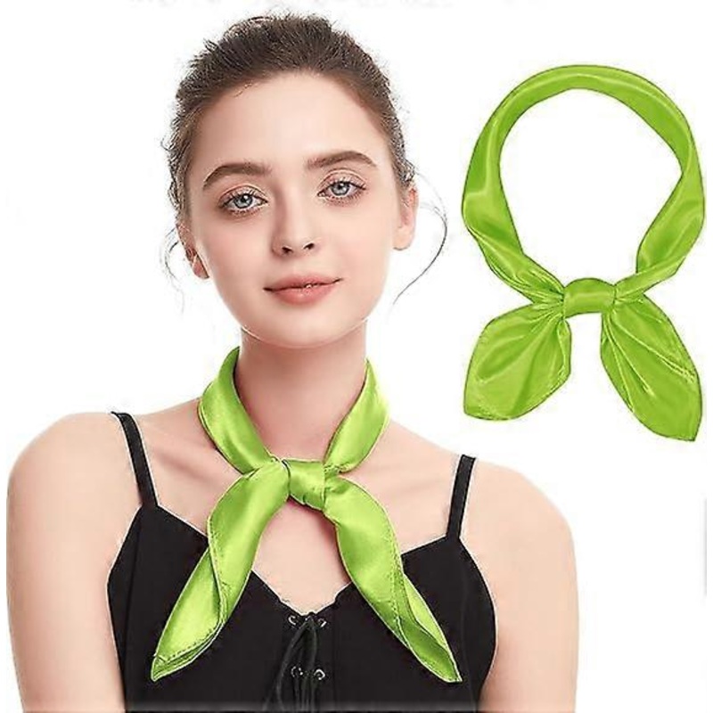 Silk Feeling Scarf Square Chiffon Scarf Solid Color Bandanas Retro Scarfs for Women Neck Scarf Purse Scarf | Fruugo SG