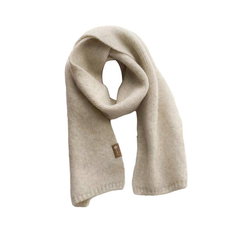 Unisex Fall Winter Scarf Knitted Thickened Solid Color Warm Soft Cozy Wide And Long Neck Protection | Fruugo SG