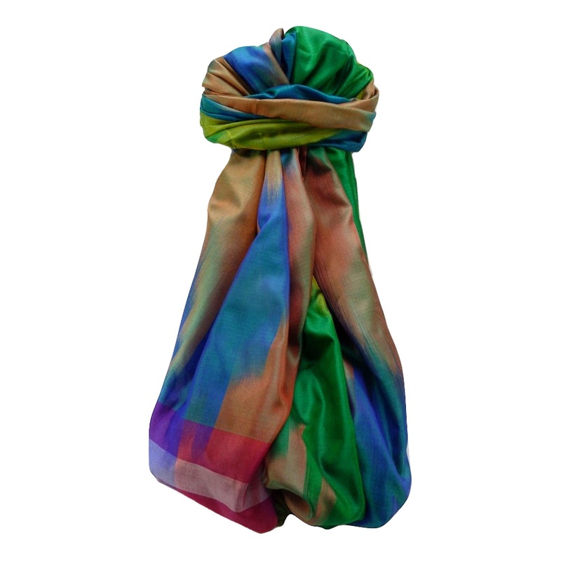 Varanasi Ekal Premium Silk Long Scarf Heritage Range Darsha 7 by Pashmina & Silk | Fruugo SG