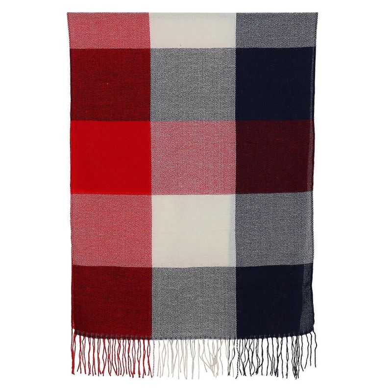 Warm Shawl Plaid Tassel Winter Outdoor Activities Rectangular Shape Timeless Style Polyester Acrylic 1Set | Fruugo SG