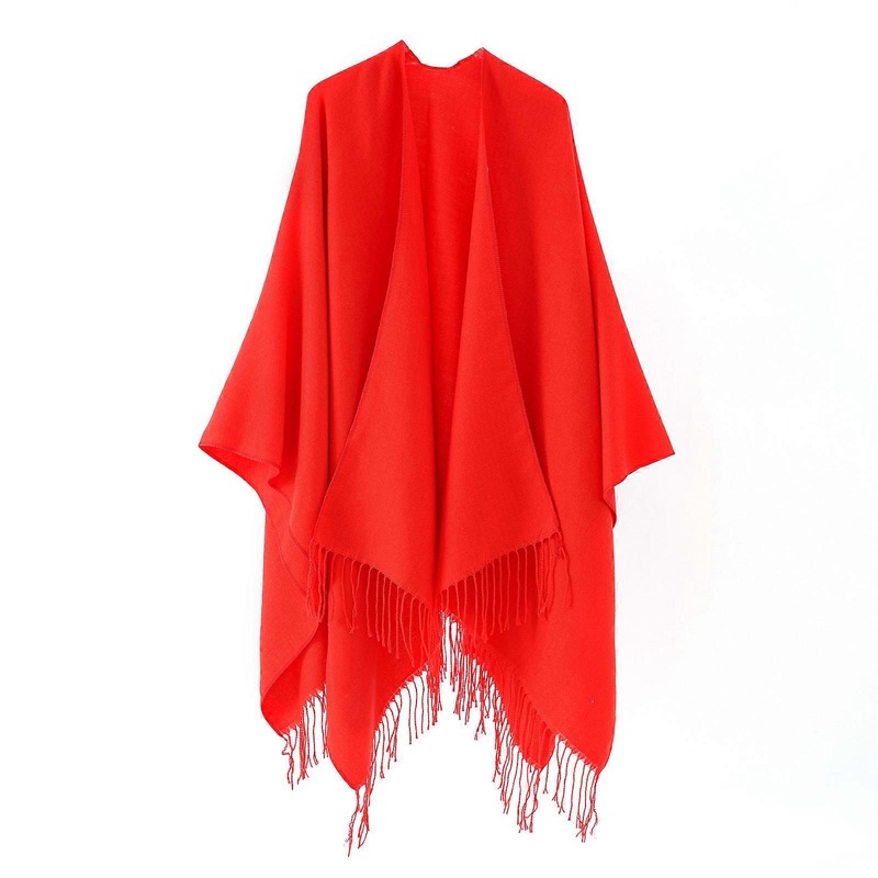 Winter Women Long Thick Cashmere Scarf Shawl Warm Blanket Tassels Neck Scarves Wrap Women Cashmere Scarves Blanket  Red | Fruugo SG