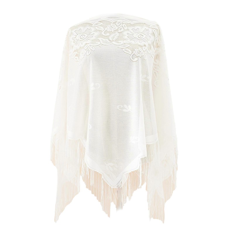 Woman Floral Pattern Triangle Sheer Shawl for Ladies Summer Travel Body Cool Breathable Shawl Hot Weather Supplies  White | Fruugo SG