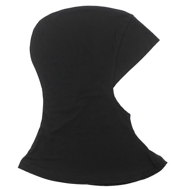 Womens Bright Solid Color Modal Muslim Full Cover Hijab Cap Stretchy Turban Hair Loss for Head Scarf Wrap Islamic Unders  Black | Fruugo SG