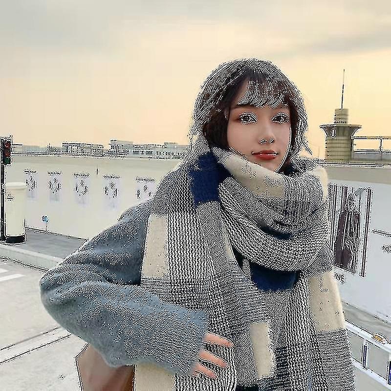 Classic Plaid And Tassels Scarf, Scarves, Shawls, Winter Warm Wear Scarf For Girl, Plaid Print Thick Neck Wearadultfemale | Fruugo SG