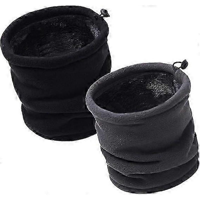 Fleece Neck Warmer 3 in1 Neck Warmer Scarf for Men Women, Suitable for Ski Motorbike Cycling Camping Hiking Golf Black & Grey | Fruugo SG