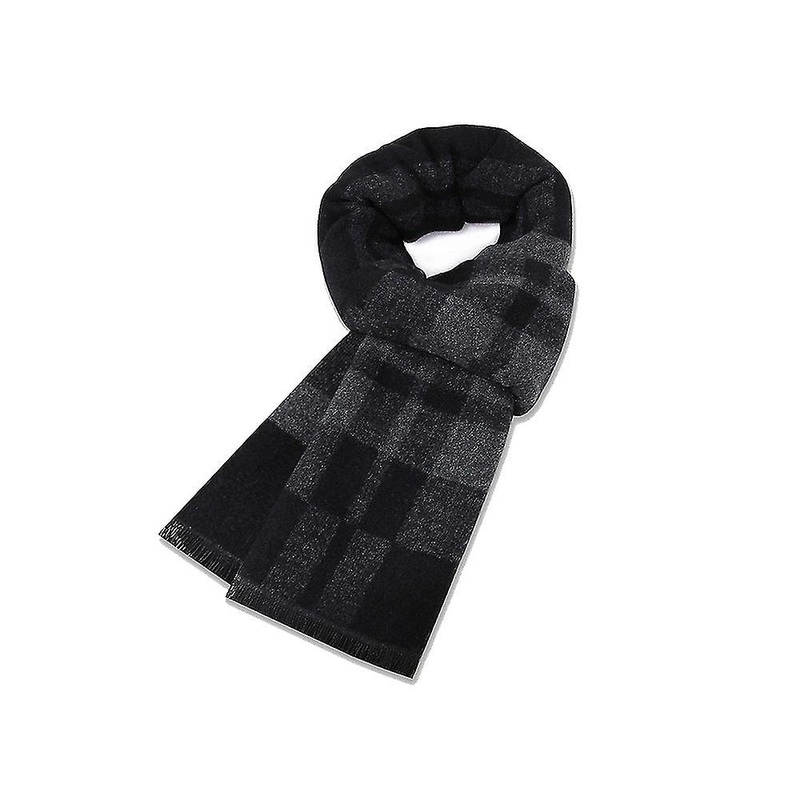 Mens Scarf Soft Winter Tartan Scarf Classic Winter Thick Cashmere Men Scarf | Fruugo SG