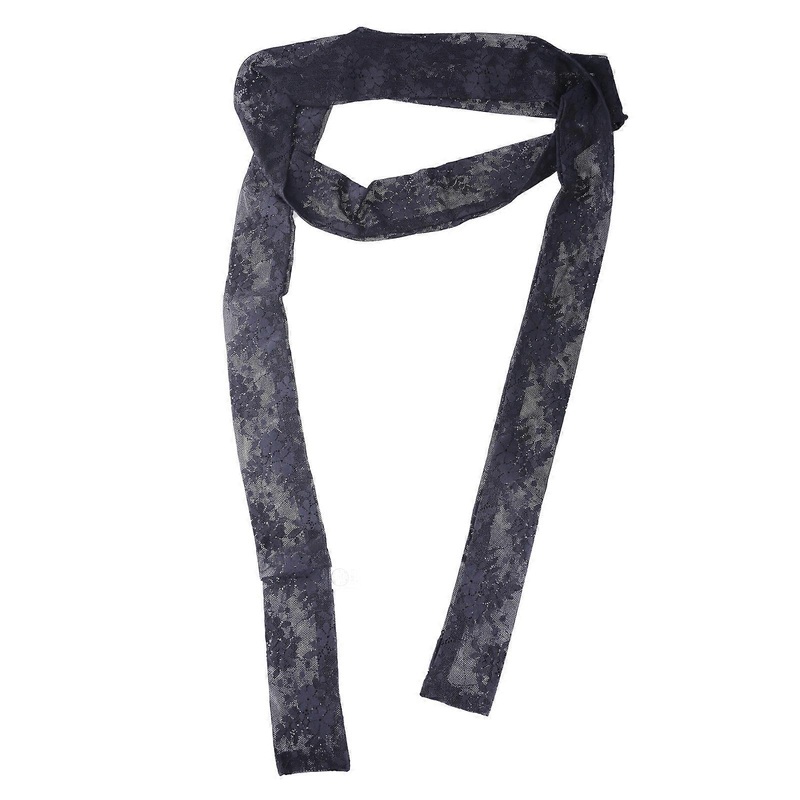 Narrow Lace Scarf Decorative Hair Scarf Elegant Neckwear for Girl Lace Tied Hair Scarf Neckwear Ribbon Scarf Waistband  Large flower black | Fruugo SG