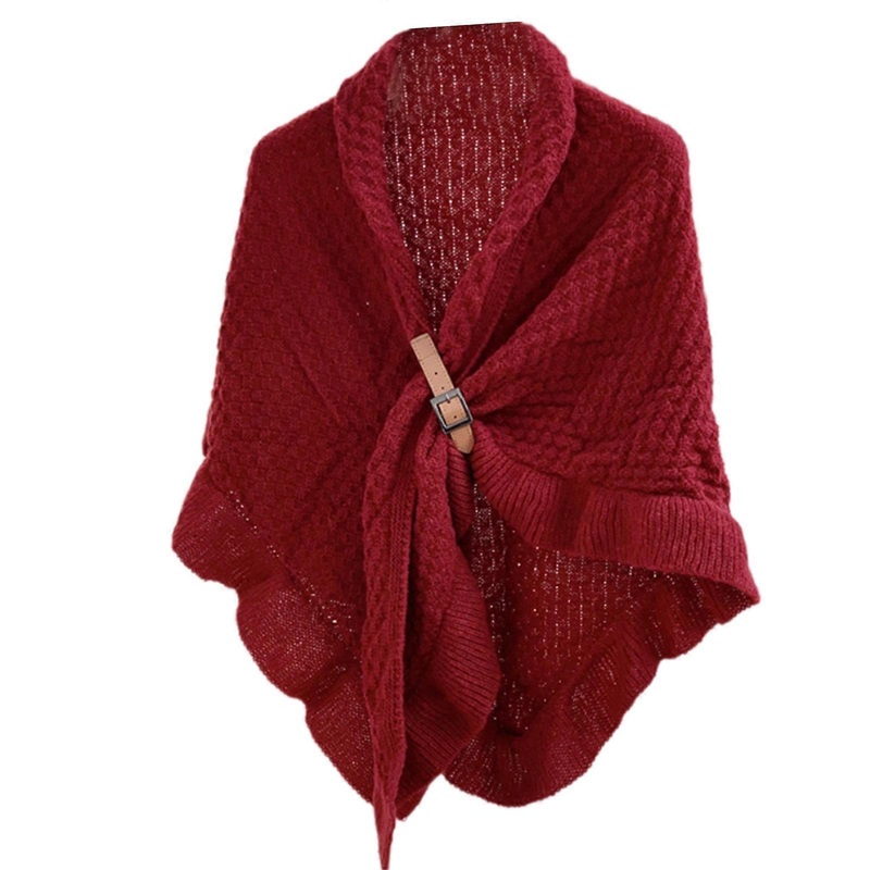 Women Shawl Wrap Ponchos Warm Blanket for Office Outdoor Wedding Open Front Shawl Wrap Ponchos Warm Scarf  Red | Fruugo SG