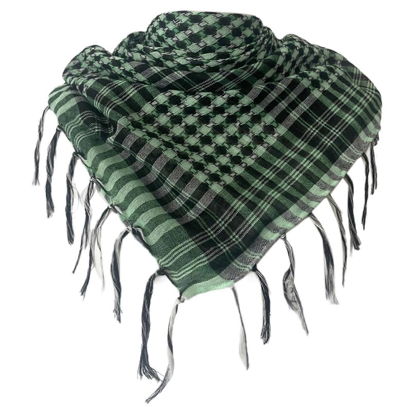 Female Male Outdoor Hijab Scarf Muslin Headscarf Square Islamic Arab Keffiyeh Head Neck Scarves Headwrap for Traveling  Grass green | Fruugo SG