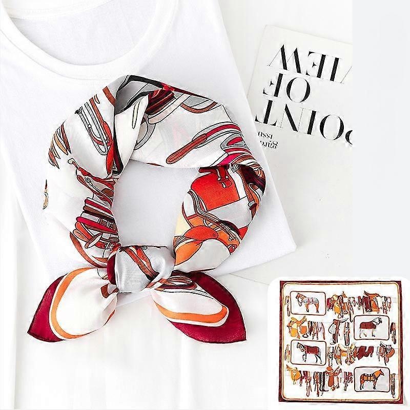 Gift For Girlfriend Women’s Silk Touch Scarf Medium Square Satin Bandana,Orange | Fruugo SG