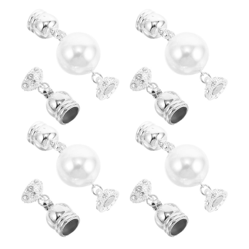 Hijab Magnetic Pins Shawl Clips Diy Design Rectangular Shape Alloy Material White Color Daily Life Travel | Fruugo SG