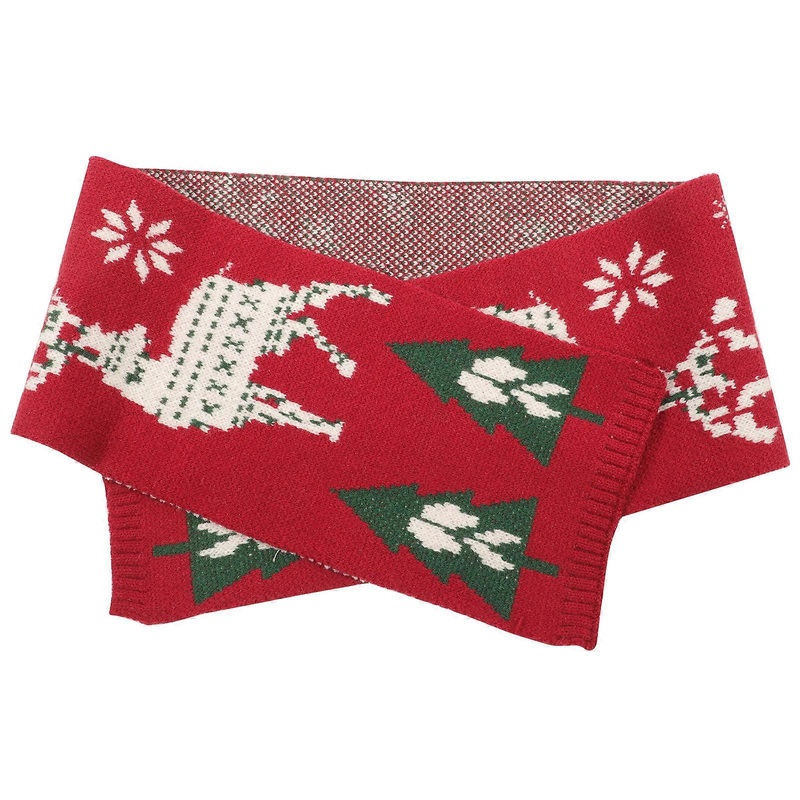 Kid Scarf Christmas Season Winter Warmth Cute Design Red 124X19CM 1Pcs | Fruugo SG