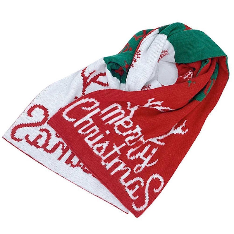Knitted Neck Scarf Festive Style Adults Winter Fall Accessory Cotton Good Flexibility Family Travel 1Set | Fruugo SG