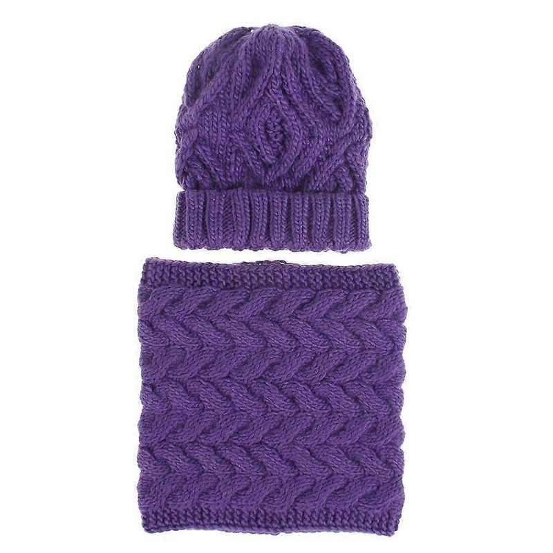 Lazy beanie and scarf set for women, warm knitted winter ski hat for girls | Fruugo SG