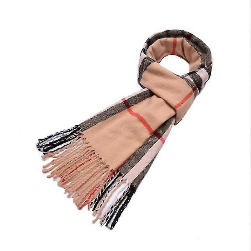 Men’s Scarves Classic Arrival Winter Plaid Scarf Tassel Edge Soft Warm Scarf | Fruugo SG