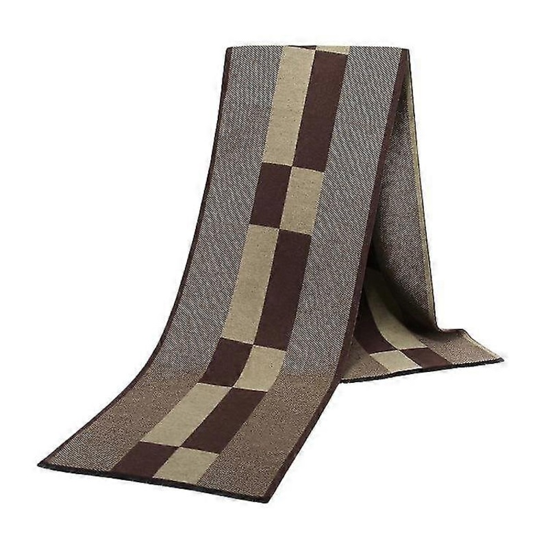 Mens Winter Warm Cashmere Scarf Plaid Tassel Scarf For Men Soft Long Cotton Scarves | Fruugo SG