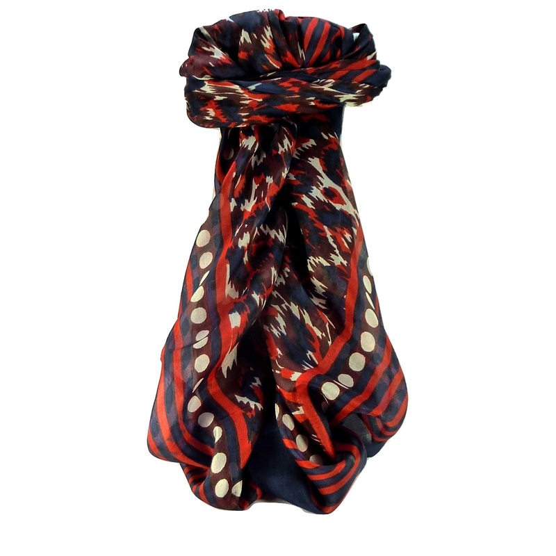 Mulberry Silk Contemporary Square Scarf Geometric G102 by Pashmina & Silk | Fruugo SG