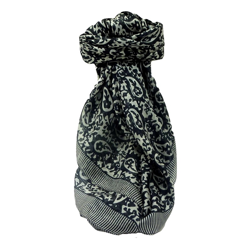 Mulberry Silk Contemporary Square Scarf Tokara Black&White by Pashmina & Silk | Fruugo SG
