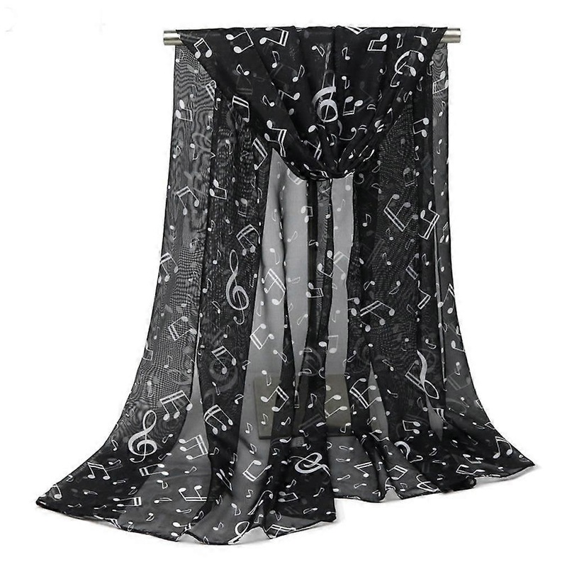 Music Symbol Scarf Chiffon Wraps New Fashion Shawl for Lady | Fruugo SG