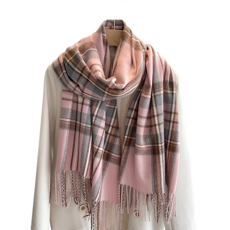 Plaid Scarfs for Women Men Winter Warm Long Shawl Wraps Big Grid Large Soft Thick Blanket Scarfs | Fruugo SG