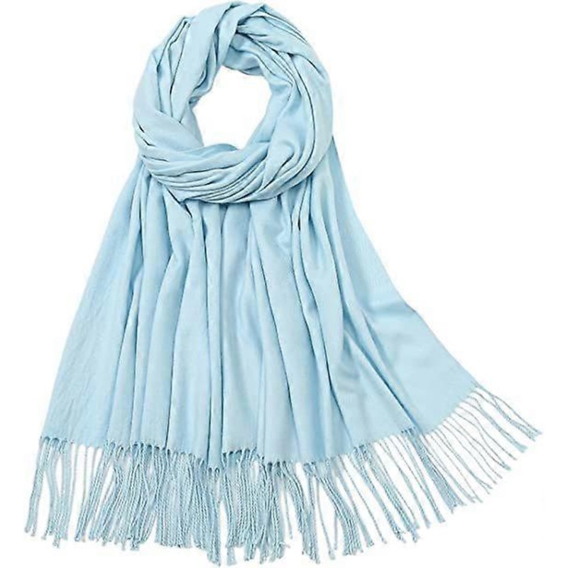 Winter Tartan Scarf – Women Long  Scarves Warm Wool British Style Spinning Tassel Shawl Stole For Women Ladies,Light Blue | Fruugo SG