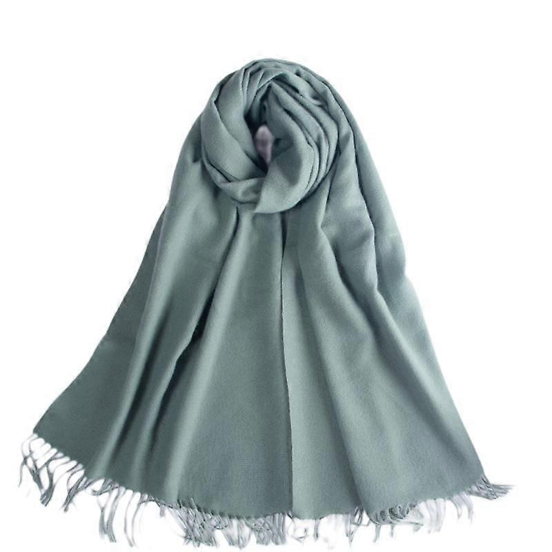 Winter Tartan Scarf – Women Long  Scarves Warm Wool British Style Spinning Tassel Shawl Stole For Women Ladies , Morandi Green | Fruugo SG