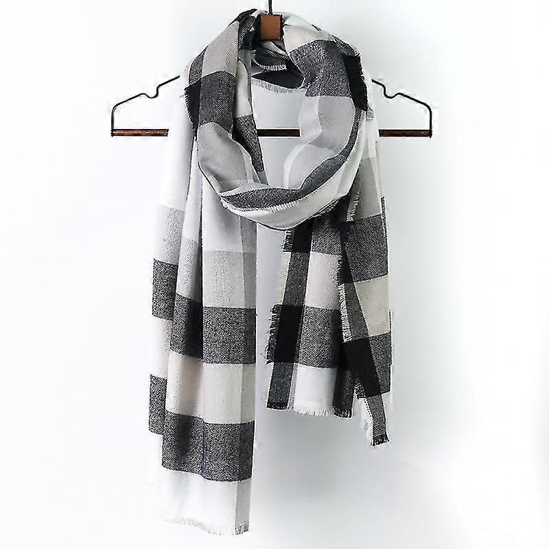 Women’s Fall Winter Scarf Classic Plaid Scarf Warm Soft Chunky Large Blanket Wrap Shawl Scarves | Fruugo SG