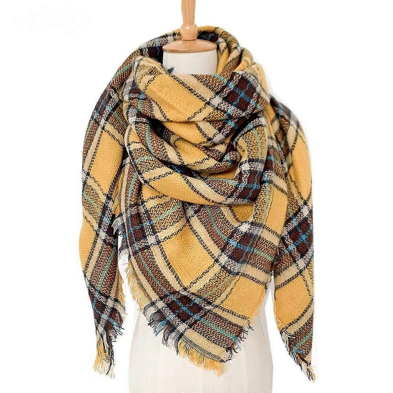 Women Tartan Scarf – Winter Long Scarves Plaid Warm Wraps Wool British Style For Ladies Spinning Tassel Shawl Long Stole,29 | Fruugo SG