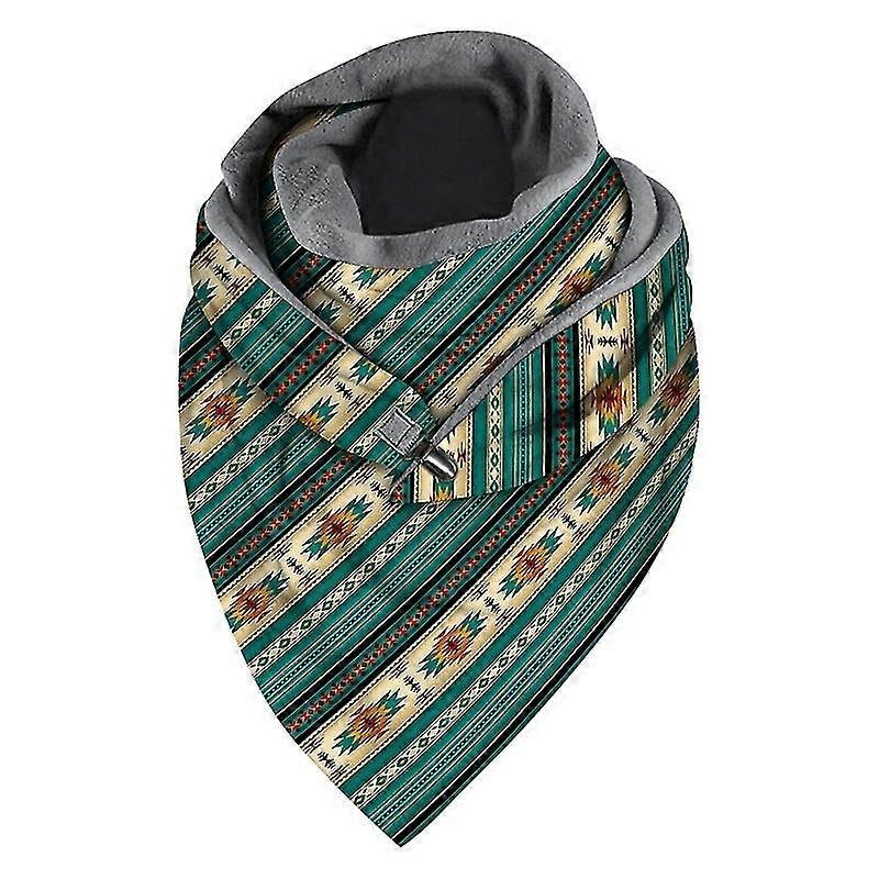 Women Winter Polar Fleece Triangle Scarf Ethnic Leopard Blanket Bib Neck Warmer | Fruugo SG